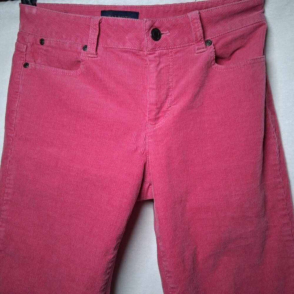 Talbots Corduroy Pants Women Size 2 Curvy Pink Rose Classic Corduroys BH684 - Picture 5 of 13